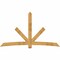 Ekena Millwork Alberta Rough Sawn Timber Gable Bracket, Western Red Cedar, 108"W x 63"H x 4"D x 6"F, 14/12 Pitch GBW108X63X0406ALB00RWR - alternate 1